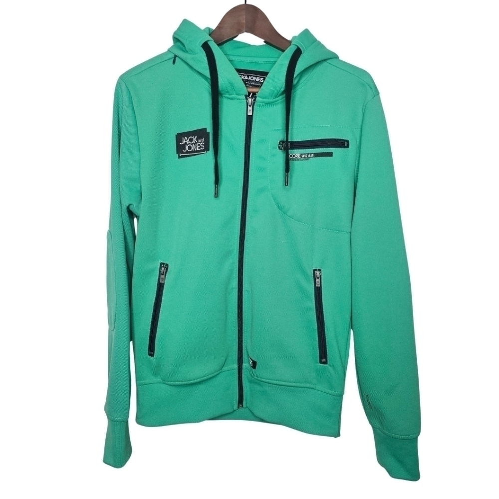Jack & Jones Wireless Sweat Core, Caribbean Green, Jacket, Size S